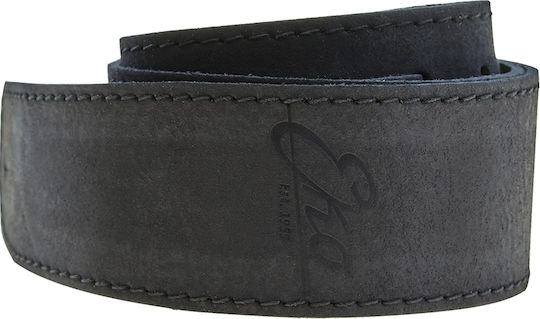 Gbu Strap Leather Plus Ζώνη για Κιθάρα Μαύρη