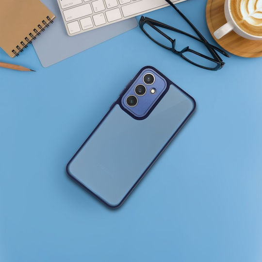 Back Cover Tempered Glass / Plastic Albastru marin (Samsung A25)
