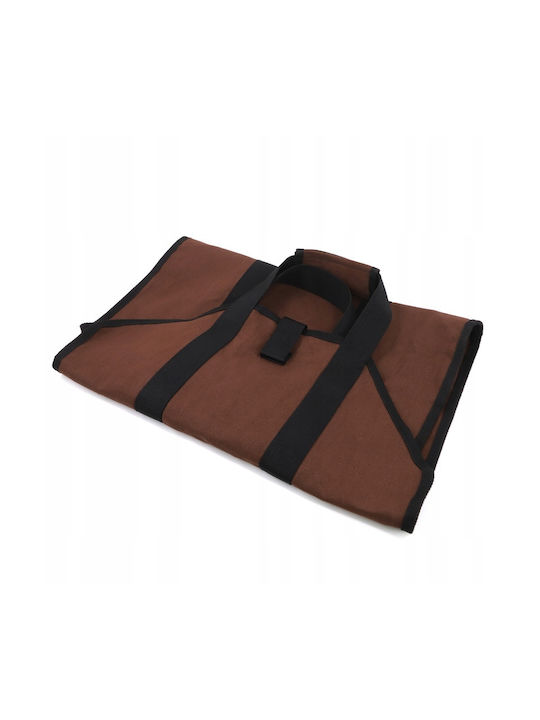 Wooden Firewood Carrying Bag Brown