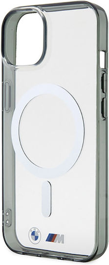 BMW Silver Ring Magsafe Back Cover Silicone Silver (iPhone 14 Plus)
