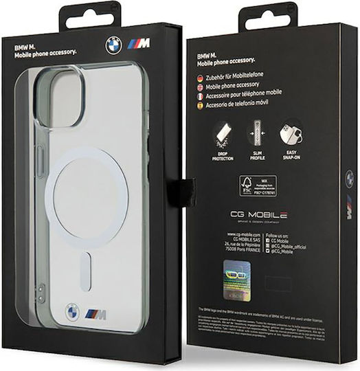 BMW Silver Ring Magsafe Back Cover Silicone Silver (iPhone 14 Plus)