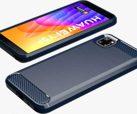 Techwave Carbon Задна корица Метал Тъмносин (Huawei Y5p)