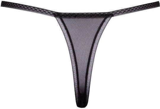 Boss Of Toys Γυναικείο Sexy String Αυτοκινήτου με Πέρλες Μαύρο