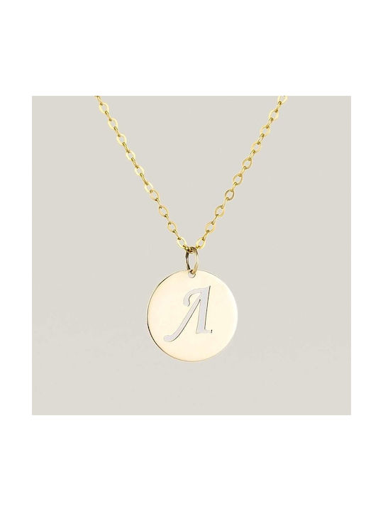 Goldsmith Necklace Monogram from Gold 9 K