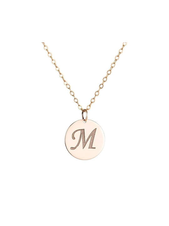 Goldsmith Halskette Monogramm aus Gold 9 K