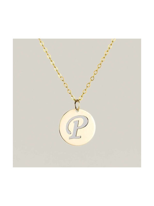 Goldsmith Necklace Monogram from Gold 9 K