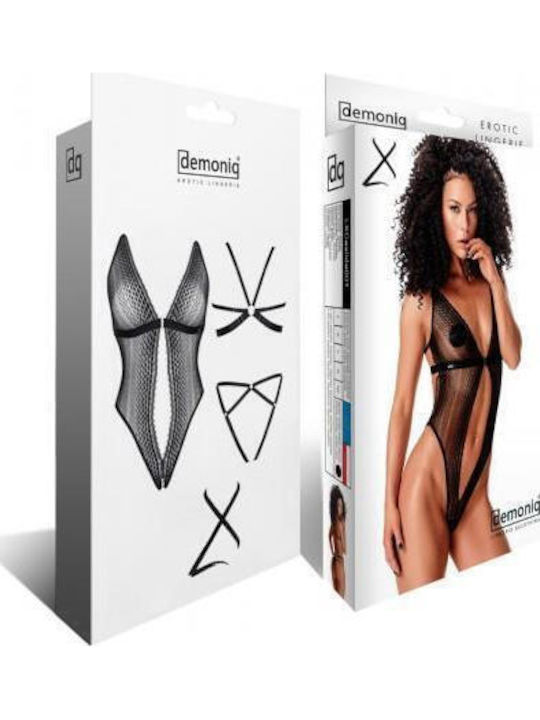 Boss Of Toys Isbel Sexy Κορμάκι Διχτυωτό Μαύρο