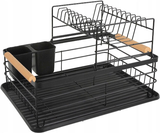 KING Hoff Metallic Black Sink Strainer 43x32x27cm