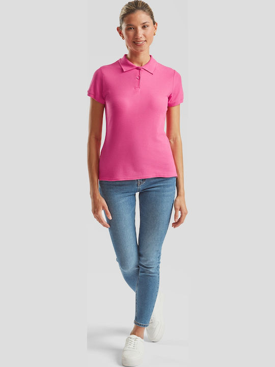 Fruit of the Loom Γυναικείο Διαφημιστικό T-shirt Κοντομάνικο Fuchsia