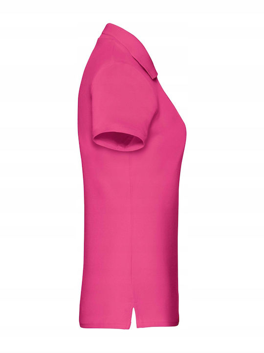 Fruit of the Loom Γυναικείο Διαφημιστικό T-shirt Κοντομάνικο Fuchsia