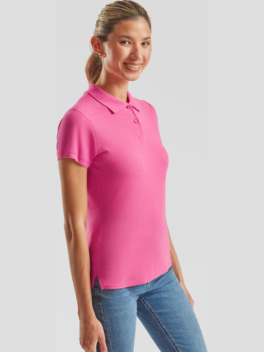 Fruit of the Loom Γυναικείο Διαφημιστικό T-shirt Κοντομάνικο Fuchsia