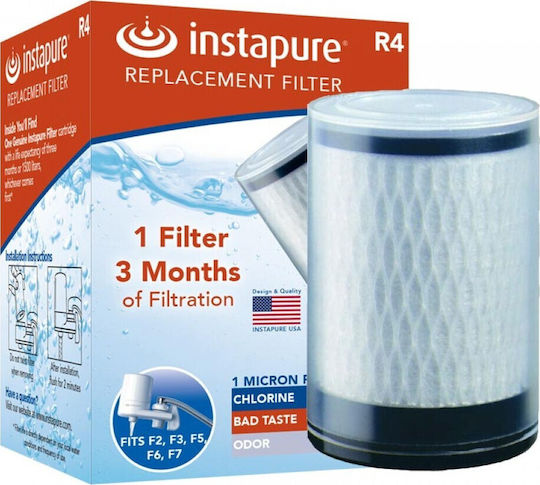 Instapure F2 Faucet Water Filter Chrome Activated Carbon 5 μm 34124