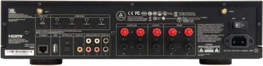 JBL Home Cinema Amplifier 4K/8K 5.2 Channels 75W/8Ω with HDR and Dolby Atmos Silver