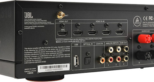 JBL MA310 Home Cinema Amplifier 4K 5.2 Channels 60W/8Ω with HDR Black