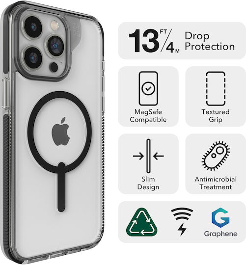 Zagg Tempered Glass Negru (iPhone 15 Pro Max)