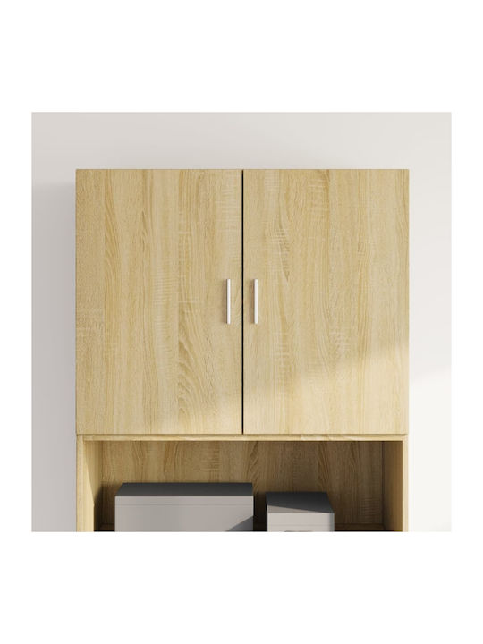 Wall Living Room Cabinet made of Particle Board Oak 80x42.5x64cm