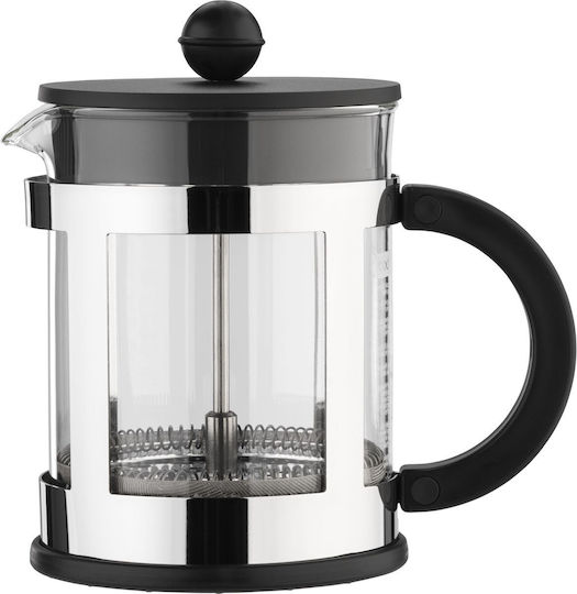 Bodum Kenya Καφετιέρα Φίλτρου Χειρός Ανοξείδωτη Ασημί 500ml
