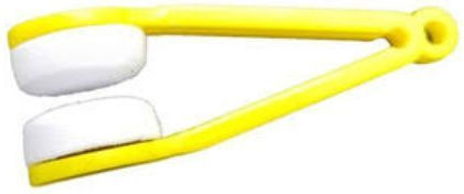Instrument 2 Microfiber Heads Cleaning Maintaining Eyeglass Lenses 7×2 Cm Yellow