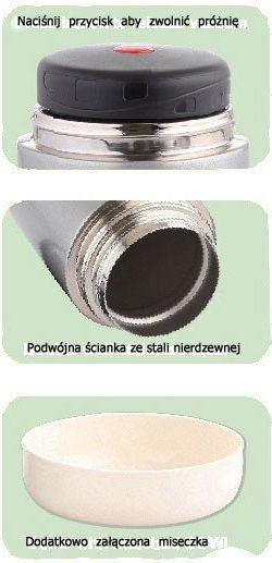 KING Hoff Lunchbox Isolierte Lunchbox Inox Silber 800ml 1Stück