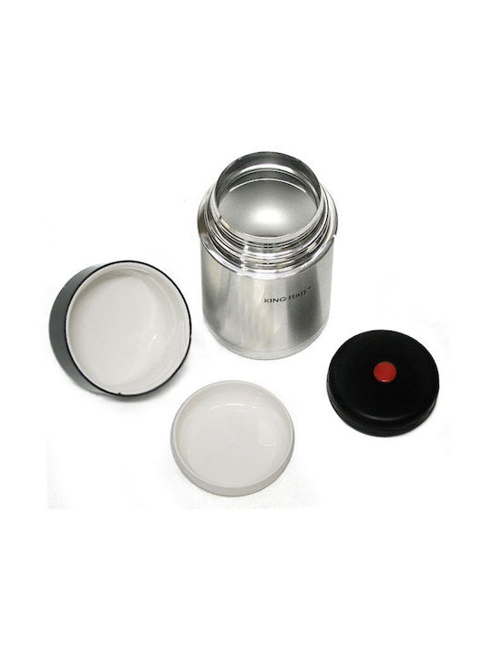 KING Hoff Δοχείο Φαγητού Inox Θερμός Ασημί 800ml