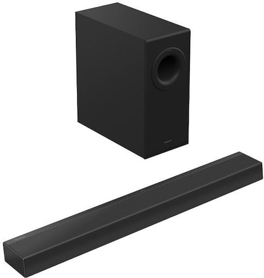 Panasonic SC-HTB490 Soundbar 2.1 Bluetooth și HDMI 320W cu Subwoofer Wireless și Telecomandă Neagră