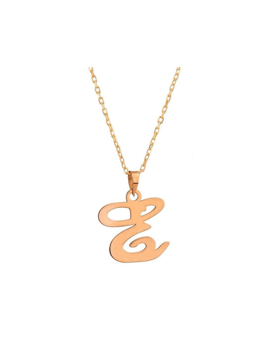 Goldsmith Necklace Monogram from Gold Plated Silver