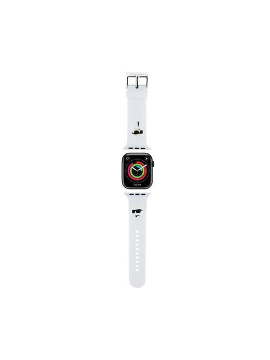Karl Lagerfeld Karl Choupette Λουράκι Λευκό (Apple Watch 38/40/41) Karl Lagerfeld Karl Choupette Λουράκι Λευκό (Apple Watch 38/40/41)