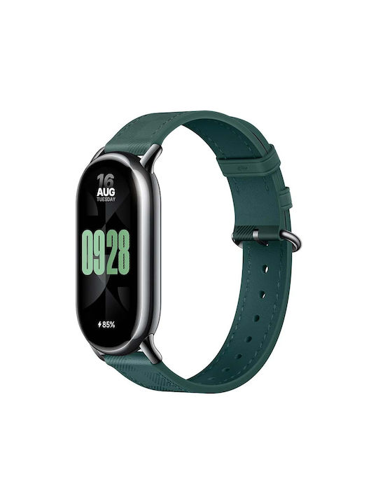 Xiaomi Λουράκι Δερμάτινο Πράσινο (Smart Band 8 / Smart Band 9 / Smart Band 10)