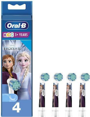 Oral-B Kids Stages Power Replacement Heads for Electric Toothbrush for 3+ years EB10S-4 4pcs Frozen