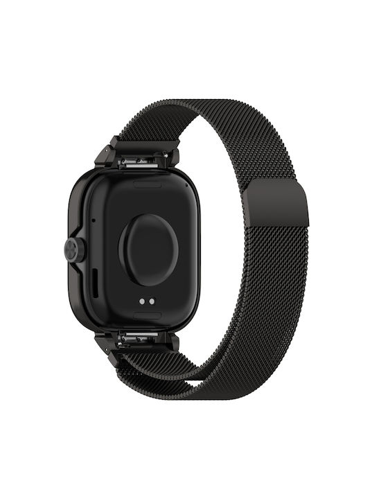Milanese Strap Stainless Steel Black (Redmi Watch 4 / Redmi Watch 5)