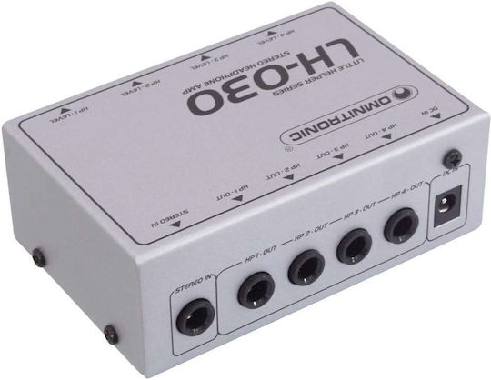 Omnitronic LH-030 LH-030 Schreibtisch Analog Kopfhörerverstärker 4 Kanäle mit Jack 6.3mm