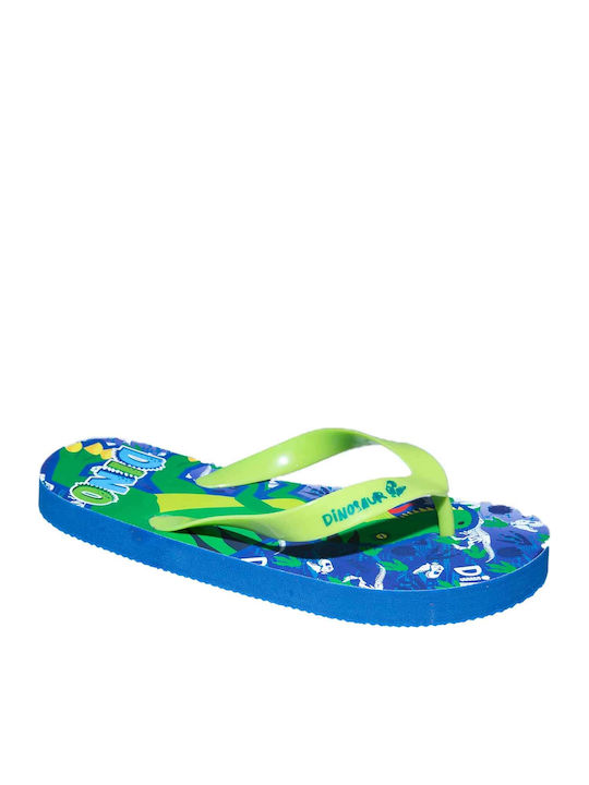 Șlapi pentru copii Flip Flops Verzi Dinosaur