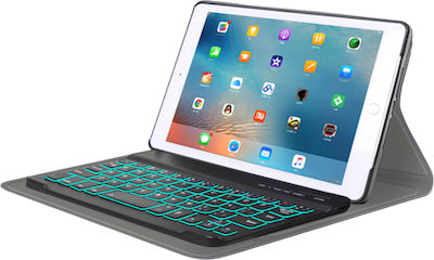 Techsuit Klappdeckel mit Tastatur Englisch US Schwarz iPad Mini 4, Mini 5