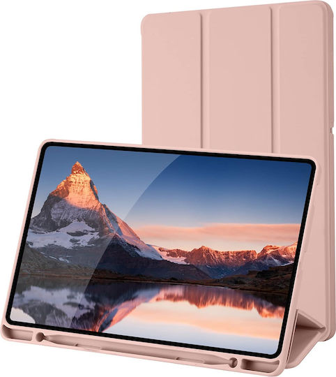 Techsuit Flip Cover Silicon Roz Samsung Galaxy Tab S6 Lite