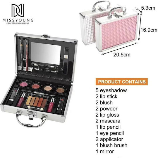 Miss Young Cosmetic Box for Face, Eyes & Lips 21pcs