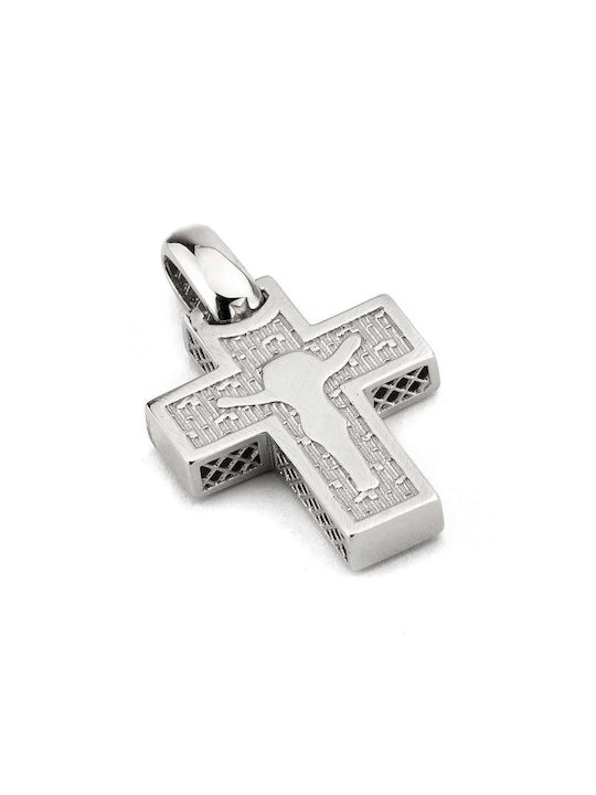 Goldsmith Men's White Gold Cross 14K with the Crucified