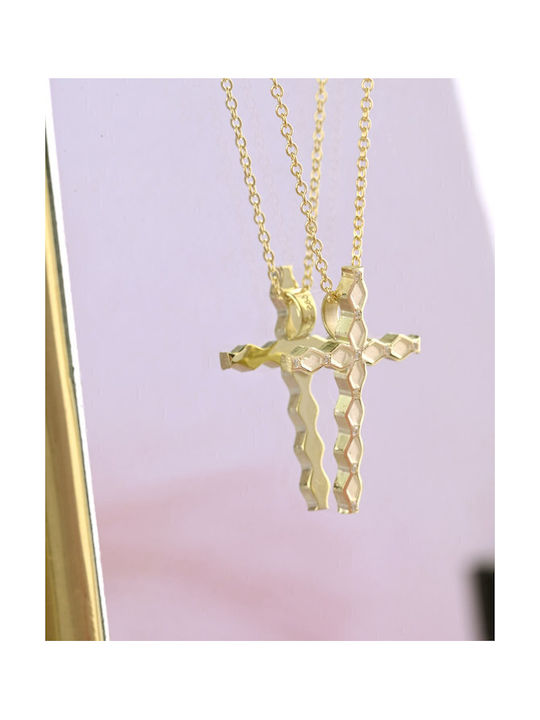 Triantos Gold Cross 14K with Chain