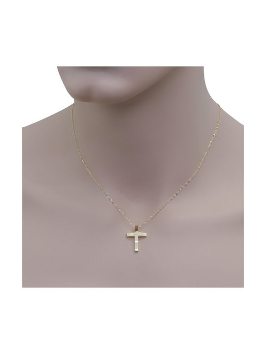 Cross Glossy Finish Gold K14 P-72993 Yellow Gold K14