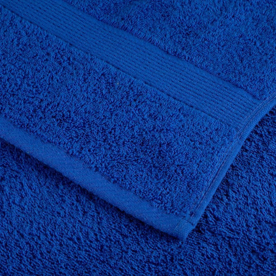 vidaXL Bath Towel 100x200cm Blue 4 Pieces Weight 600gsm