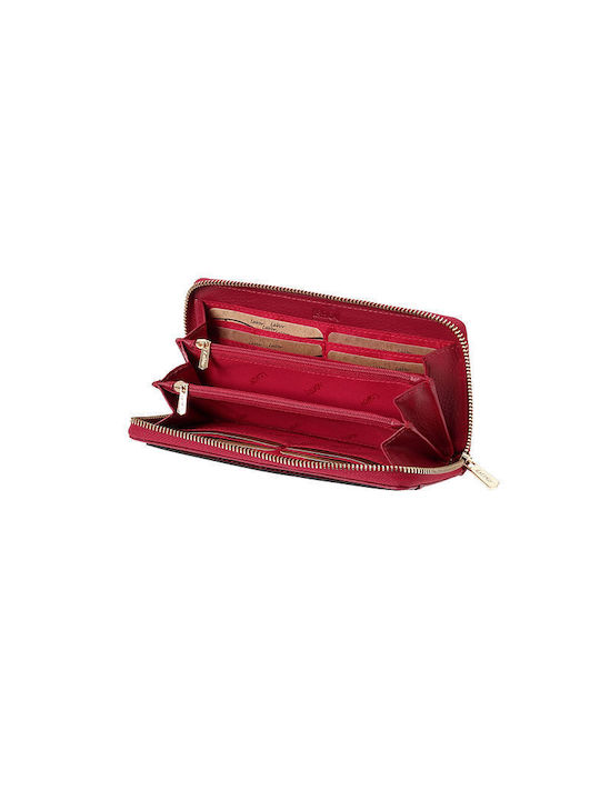 Lavor Large Leather Women's Wallet with RFID Red