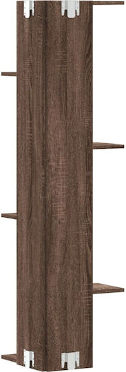 Raft Colțar Maro Stejar 36.5x36.5x140 cm