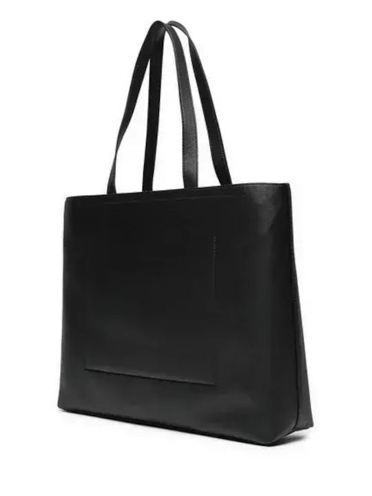 Sculpted Slim Geantă Dama Shopper De Umar Neagră