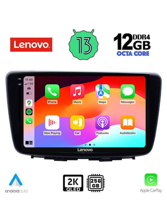 Lenovo Car Audio System for Suzuki Baleno 2016-2022 (Bluetooth/USB/WiFi/GPS/Apple-Carplay/Android-Auto) with Touch Screen 9"