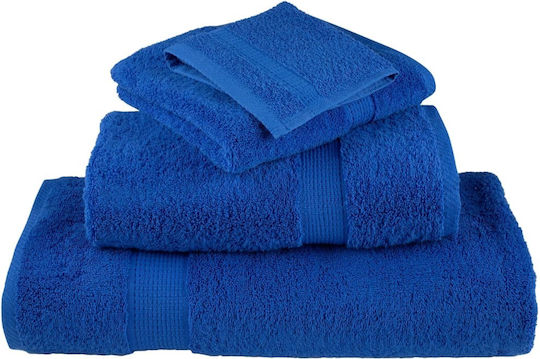vidaXL Set 2 Prosoape Hotel 150x100 cm Albastru Greutate 600gsm