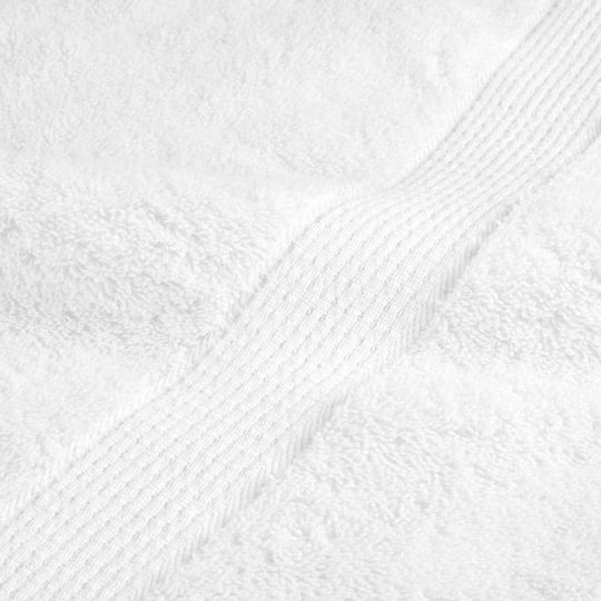 vidaXL Set 10 Hotel Face Towels 100x50 cm 600gsm White