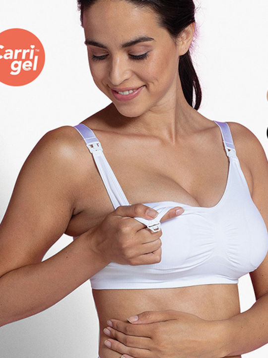 Carriwell Carri-Gel Maternity & Nursing Sports Bra with Clips Honey