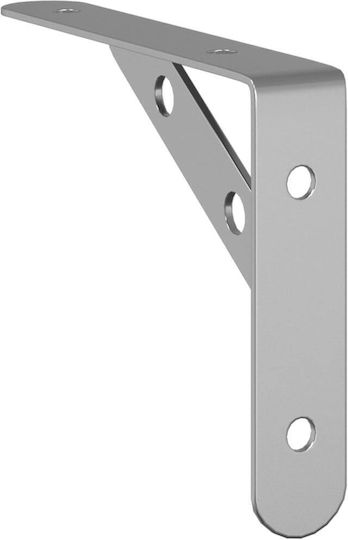 vidaXL Heavy-Duty Stainless Steel Shelf Brackets Silver 150x25mm 4pcs 30296