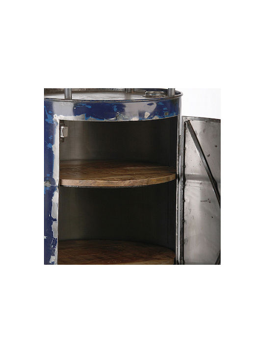 Round Side Table Made of Solid Wood Brown 76x76x116 cm