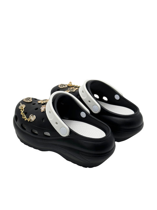 Twingo Damen Clogs Schwarz