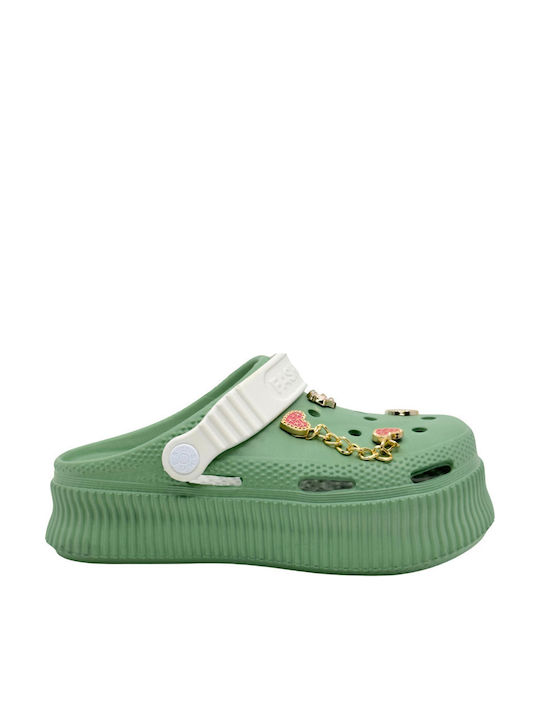 Twingo Damen Clogs Grün